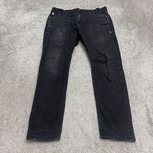 Gstar Raw D-Staq 3D Slim Fit Denim Jeans Mens 33x30 Black Snap Pocket Stretch